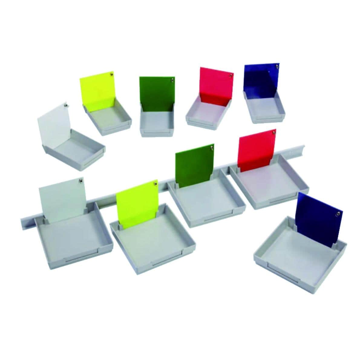 Bacs de programmation MESTRA - Le lot de 10 bacs petit modle - Jaune