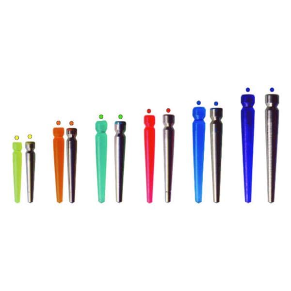 Tenons coniques inox DentocLic ITENA - La recharge de 20 - L: 9mm - Jaune