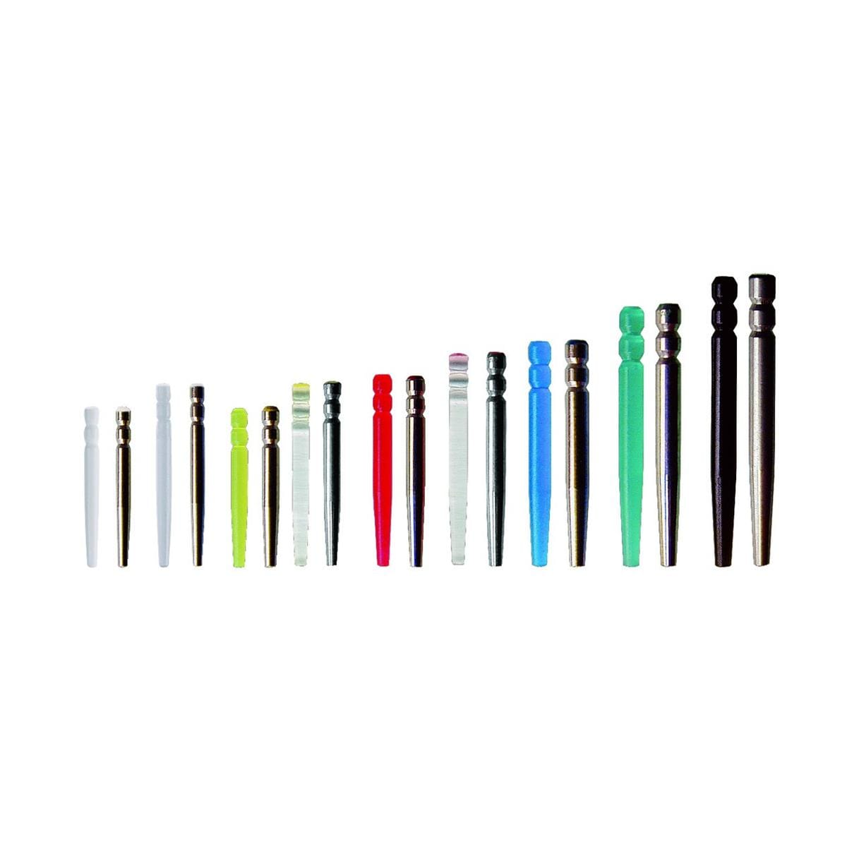 Tenons cyLindro-coniques inox DentocLic ITENA - La recharge de 20 - L: 9.5mm - BLanc