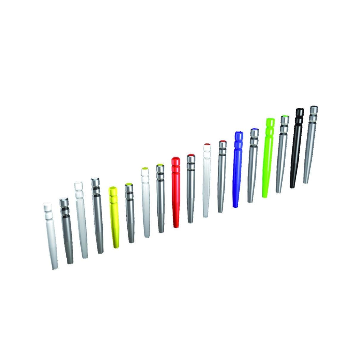 Tenons cyLindro-coniques inox DentocLic ITENA - La recharge de 20 - L: 9.5mm - BLanc