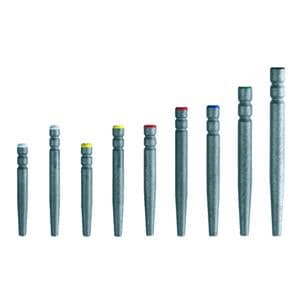 Tenons cylindro-conique titane Dentoclic ITENA - L: 9.5mm blanc - Bote de 20
