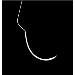 Suture Perma-Sharp Polypropylne HU-FRIEDY - 12,7mm - 5/0 - Bote de 12