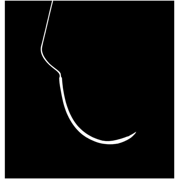 Suture Perma-Sharp Polypropylne HU-FRIEDY - 12,7mm - 5/0 - Bote de 12