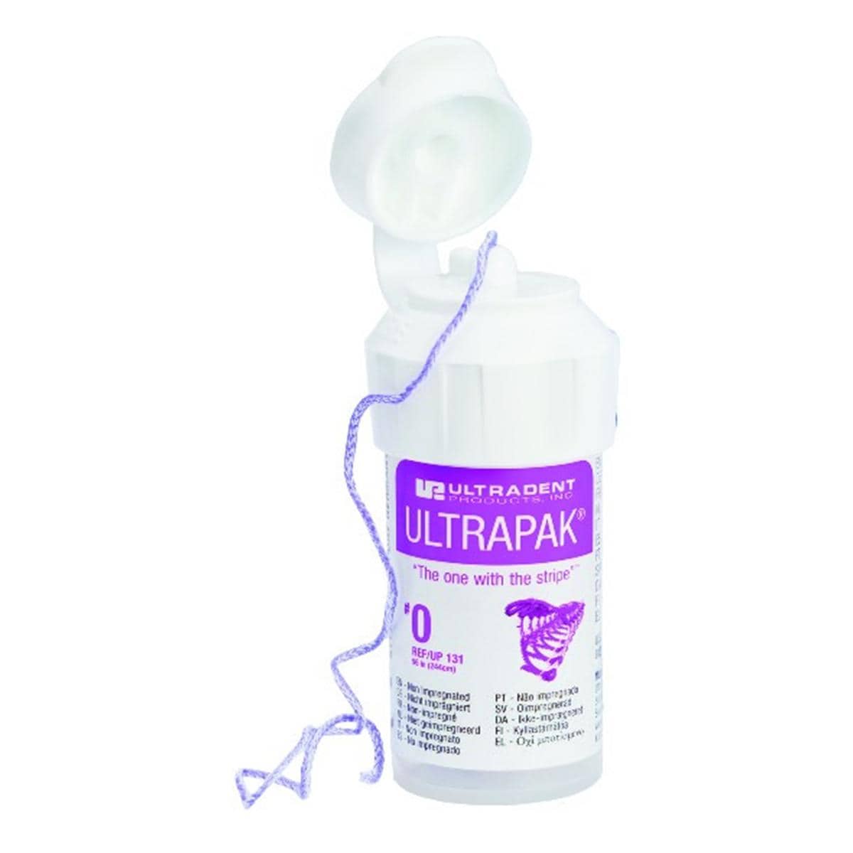 Ultrapak ULTRADENT - Fil de rtraction - Taille 0 - Bobine de 244cm