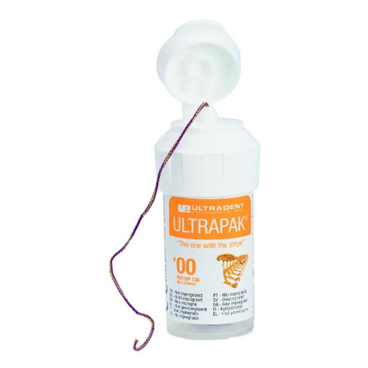 Ultrapak ULTRADENT - Fil de rtraction - Taille 00 - Bobine de 244cm