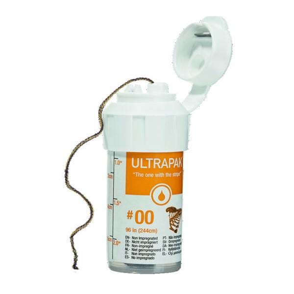 Ultrapak ULTRADENT - Fil de rtraction - Taille 00 - Bobine de 244cm