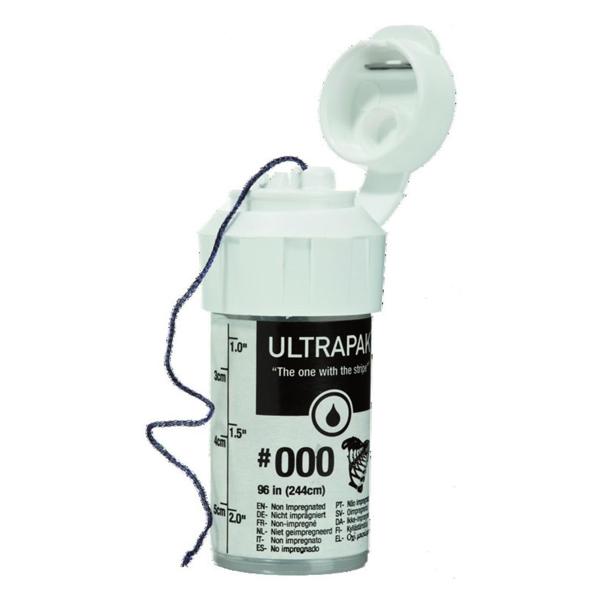 Ultrapak ULTRADENT - Fil de rtraction - Taille 000 - Bobine de 244cm