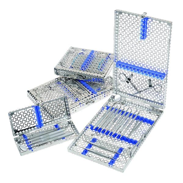 Cassette IMS HU-FRIEDY -18 instruments - Bleu