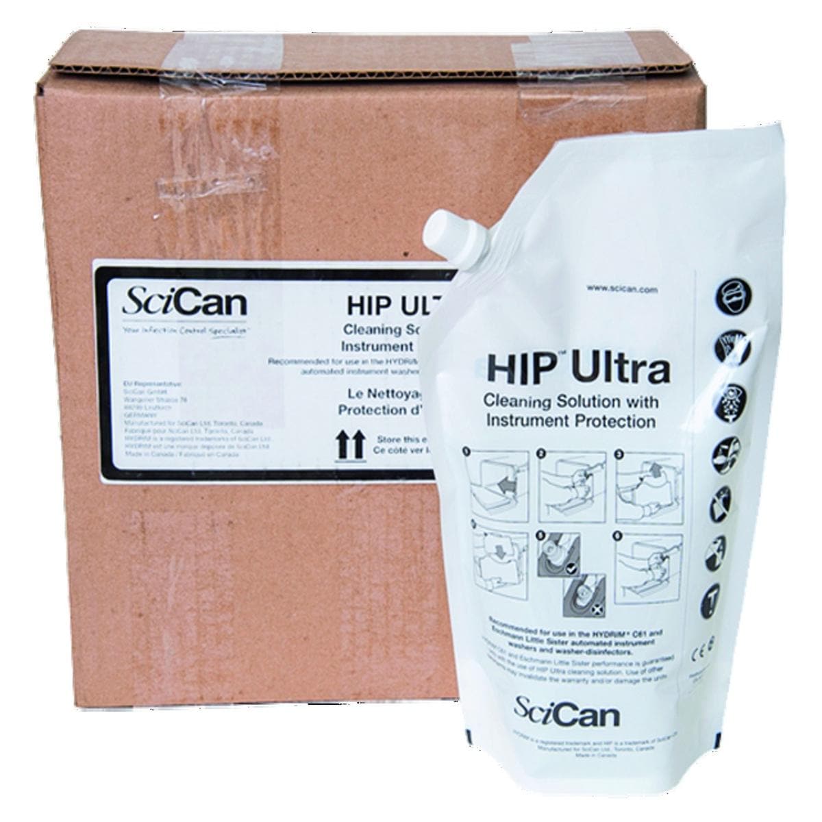 Solution nettoyante Hip Ultra SCICAN - 8 x 750 ml