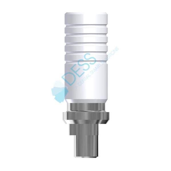 Interface CrCo RP Sur implant, anti-rotationnelle pour NOBEL REPLACE SELECT?. Vis definitve et gaine calcinable incluses 31005