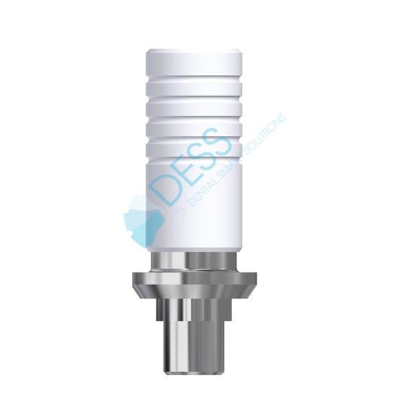 Interface CrCo WP Sur implant, anti-rotationnelle pour NOBEL REPLACE SELECT?. Vis definitve et gaine calcinable incluses 31 006