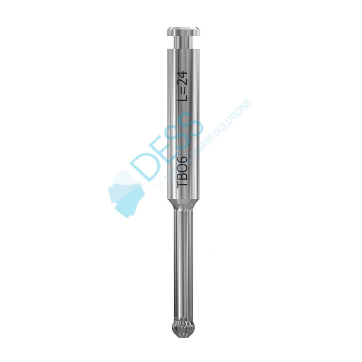 Tournevis torx 06 sphrique pour bases aurum DESS, longueur 24mm. DT24TB06 DESS