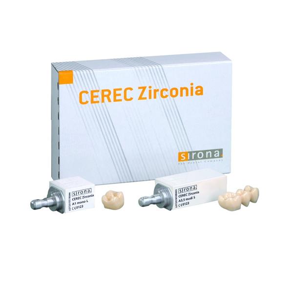 Zirconia DENTSPLY SIRONA - Bloc Medi S - Teinte A3 - Bote de 3