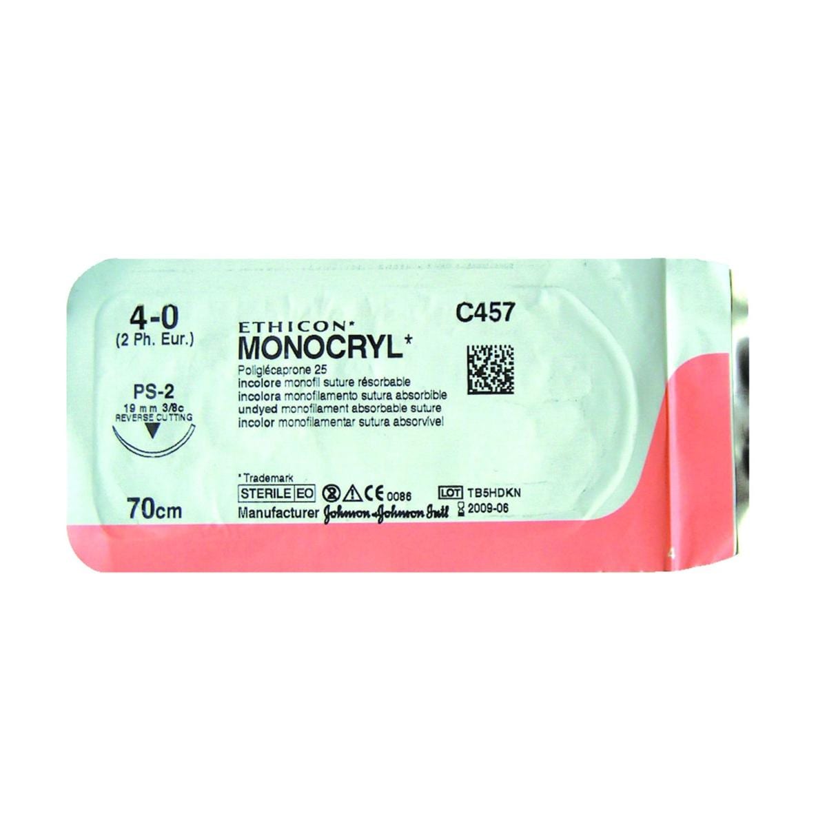 Fil De Suture Mcp496H Monocryl + Ethicon