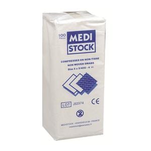 Compresses Non Striles 5x5cm - Bote de 100 - MEDISTOCK