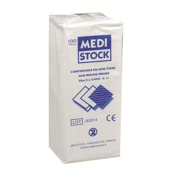 Compresses Non Striles 5x5cm - Bote de 100 - MEDISTOCK