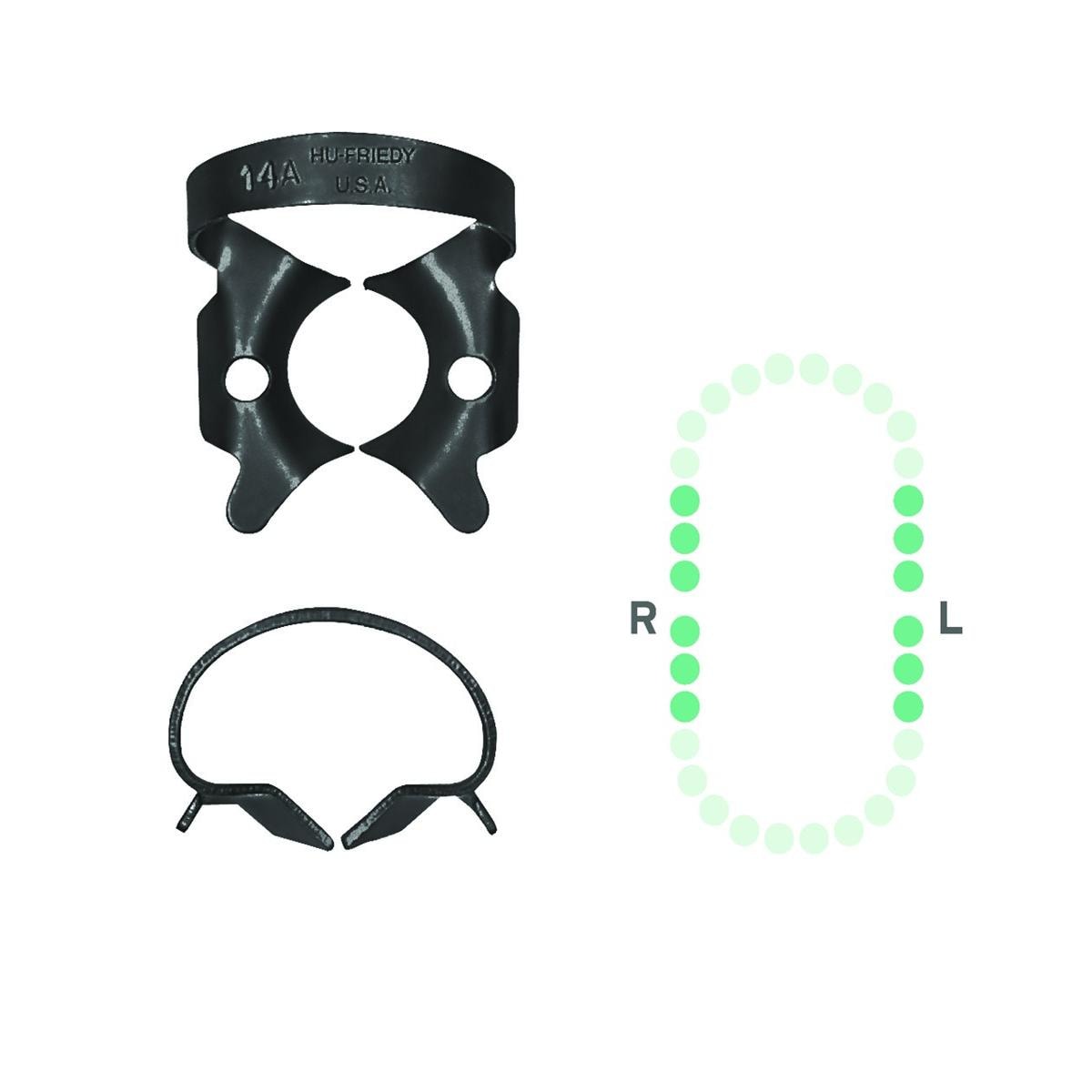 Crampon  digue Black Line HU-FRIEDY - RDCM14A