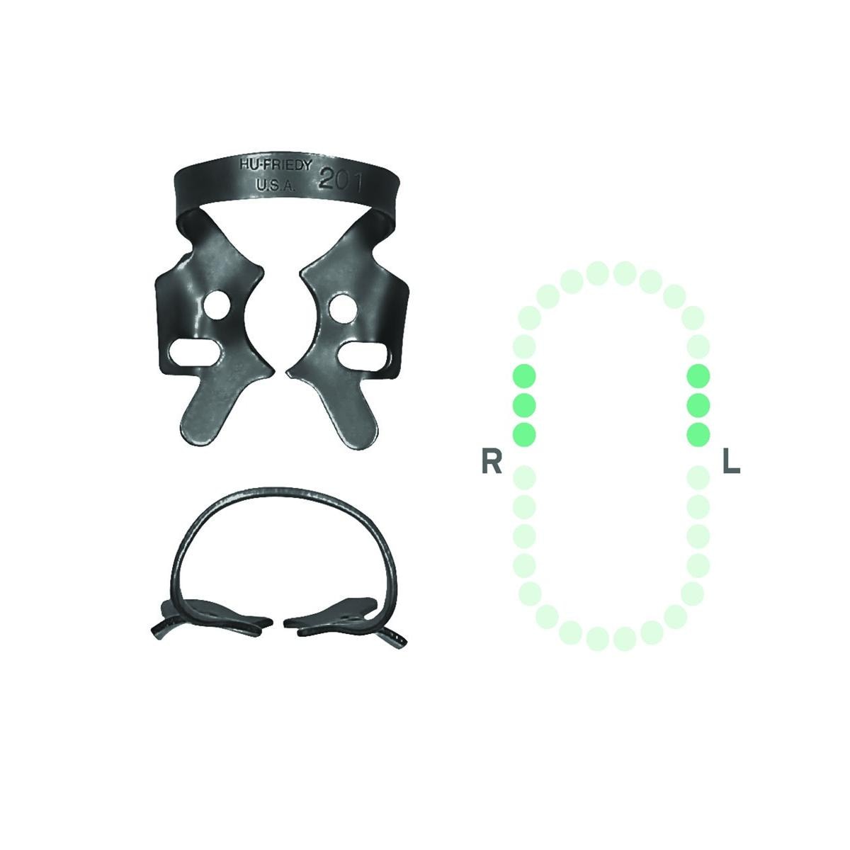 Crampon  digue Black Line HU-FRIEDY - RDCM201
