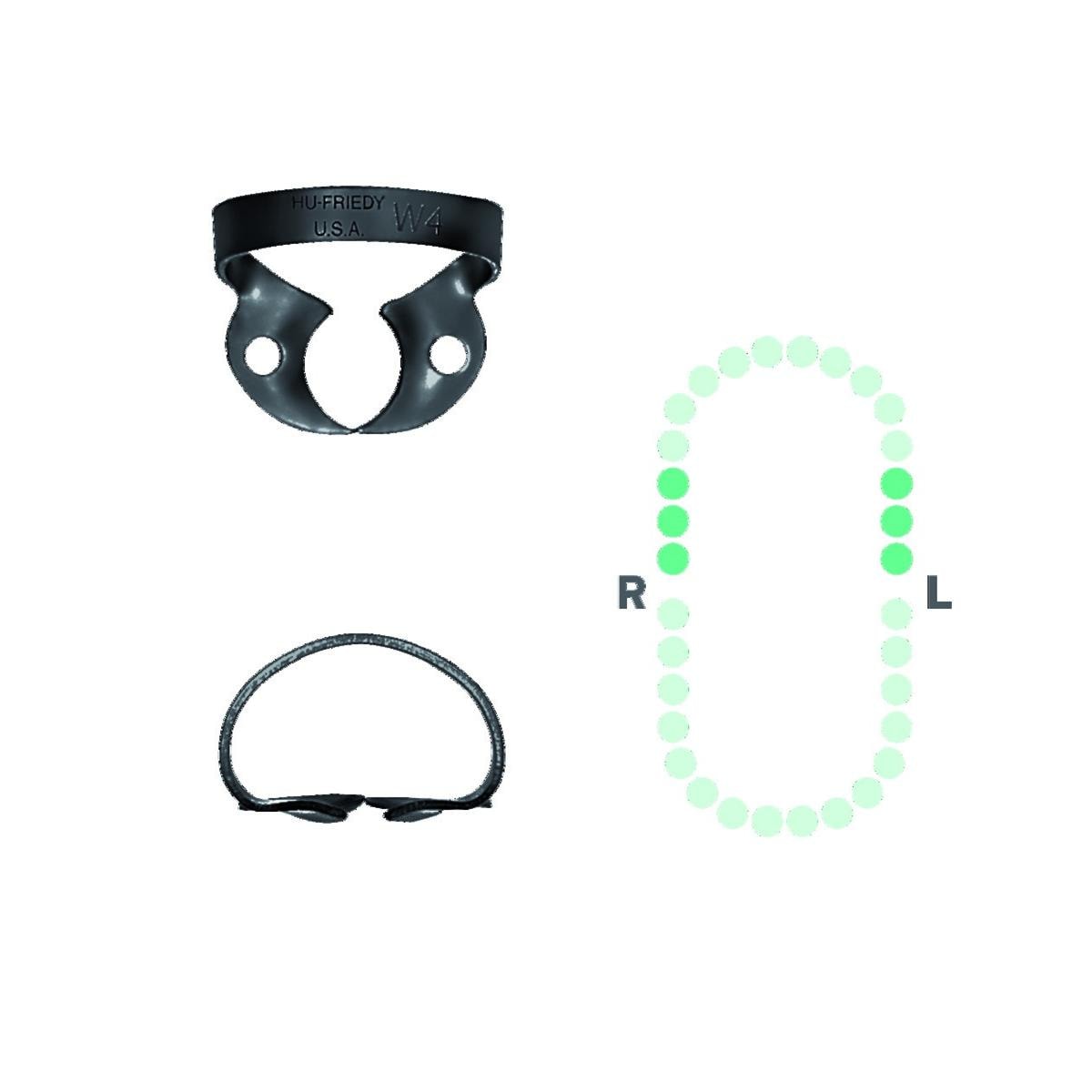 CRAMPON A DIGUE NOW4 S. BLACK RDCMW4X HU-FRIEDY