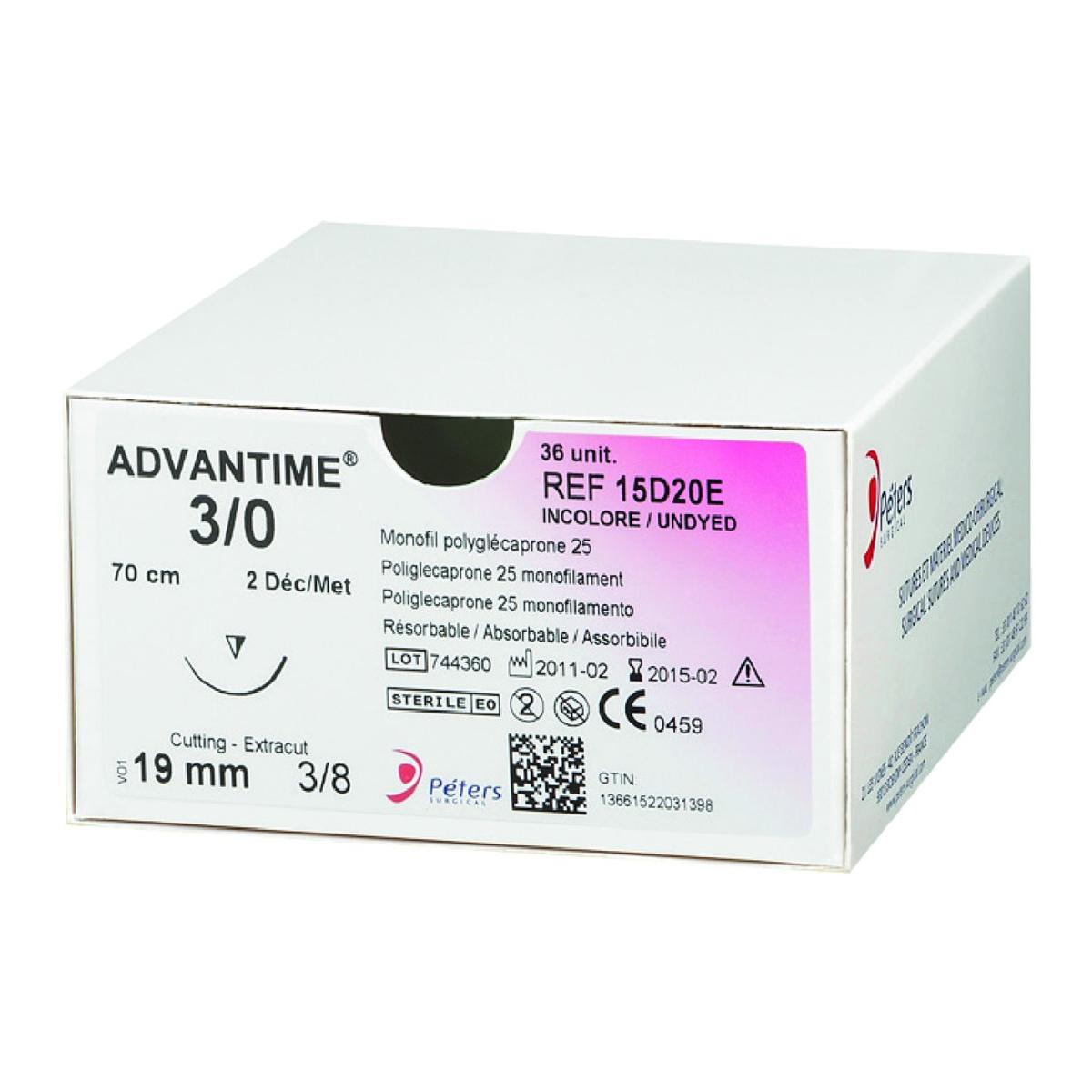 Advantime PETERS SURGICAL - 15D15H - Bote de 36