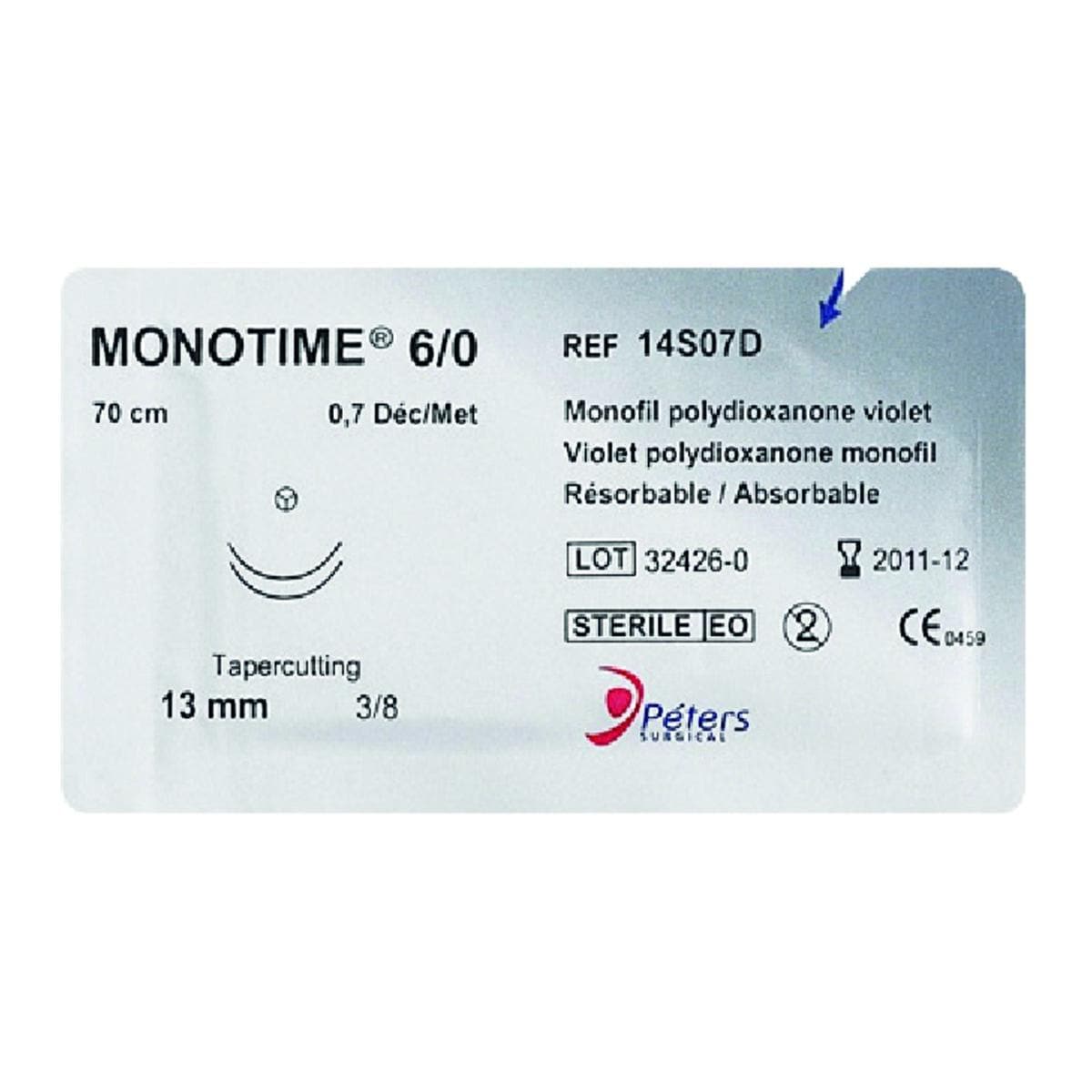 Monotime PETERS SURGICAL - 14S15T - Bote de 36