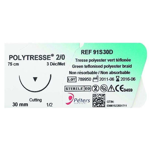 Polytresse PETERS SURGICAL - 91S15D - Bote de 36