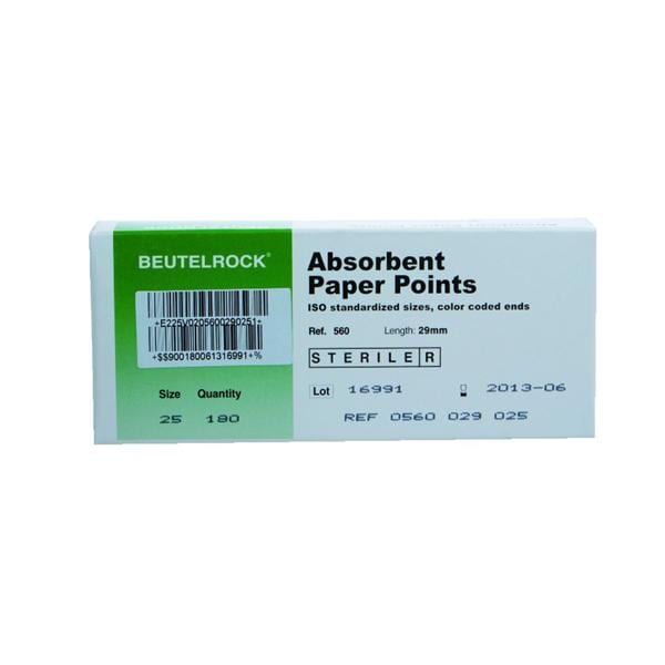 Pointes papier striles ISO DENTSPLY SIRONA - 2% - n 15  40 - Bote de 180