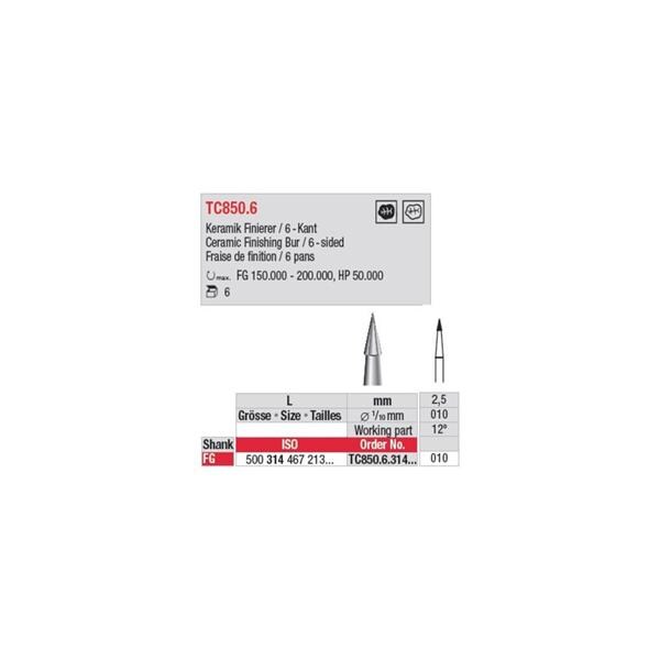 Fraise tungstne EDENTA - TC850.6 PM - La bote de 5
