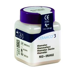 Ceramco 3 UGIN'DENTAIRE - Mamelon - Rouge/Orange - Le pot de 28,4 g