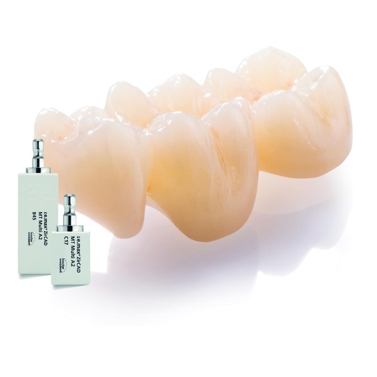 IPS e.max ZirCAD MT Multi IVOCLAR VIVADENT - Teinte BL1 - Taille C17 - Bote de 5