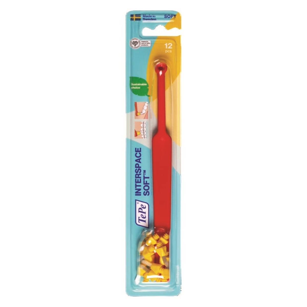 Brosse Interspace 1 manche + 12 Ttes Souples - TePe