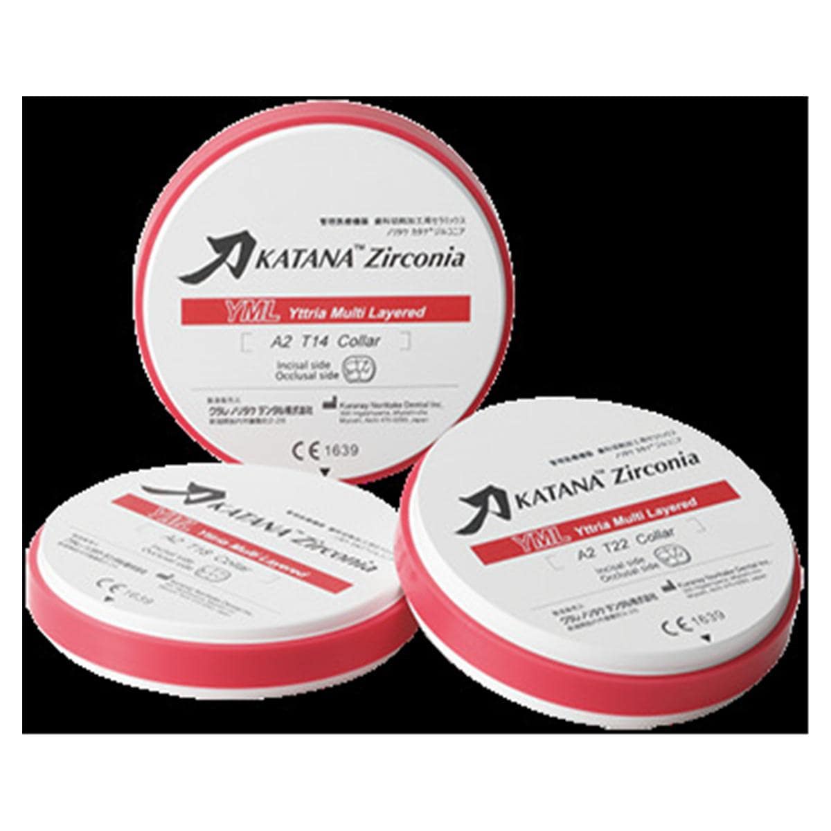 Disque de zircone Katana YML A1 14mm Kuraray Noritake