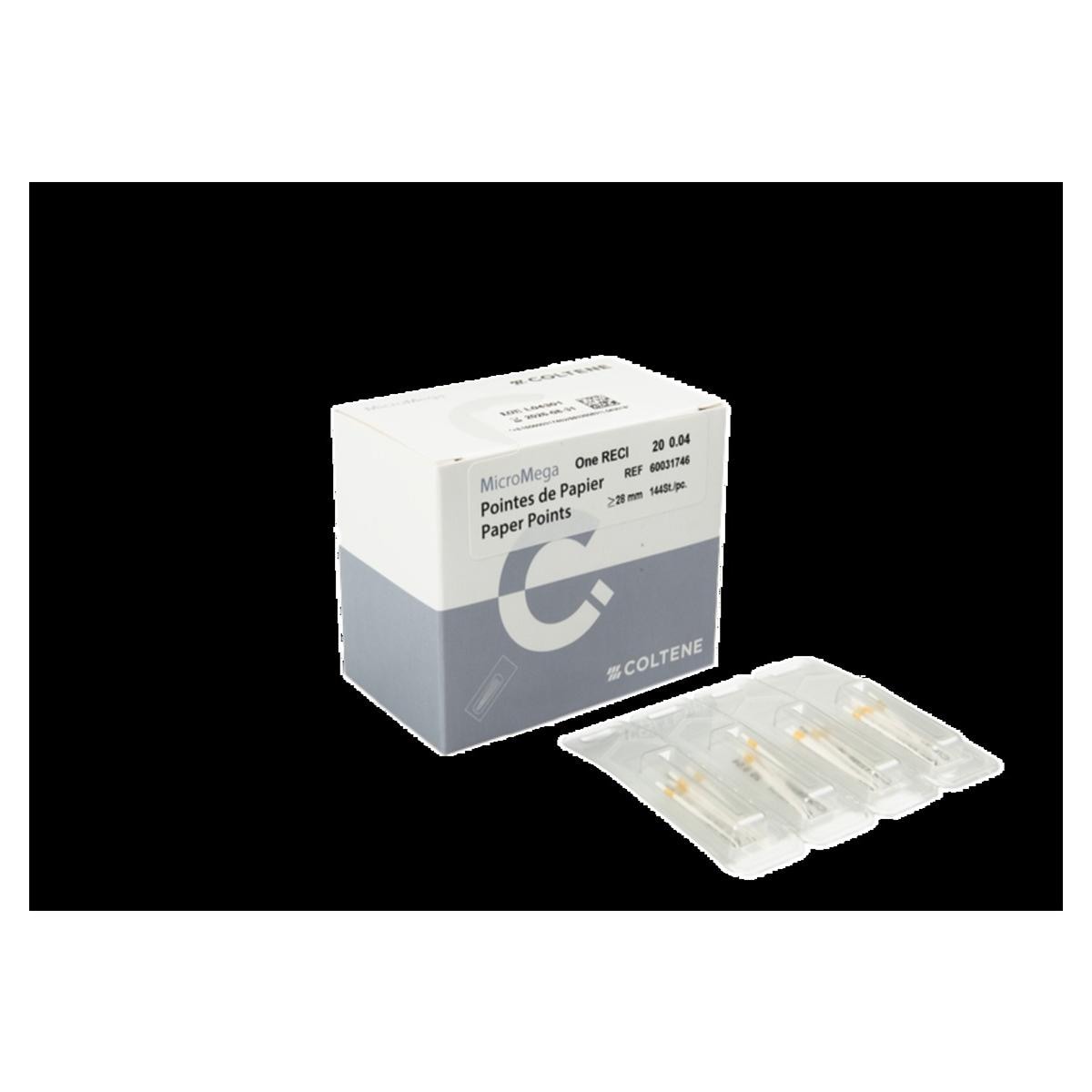 MicroMega One RECI Pointes de papier 20/.04 CP 144 pices