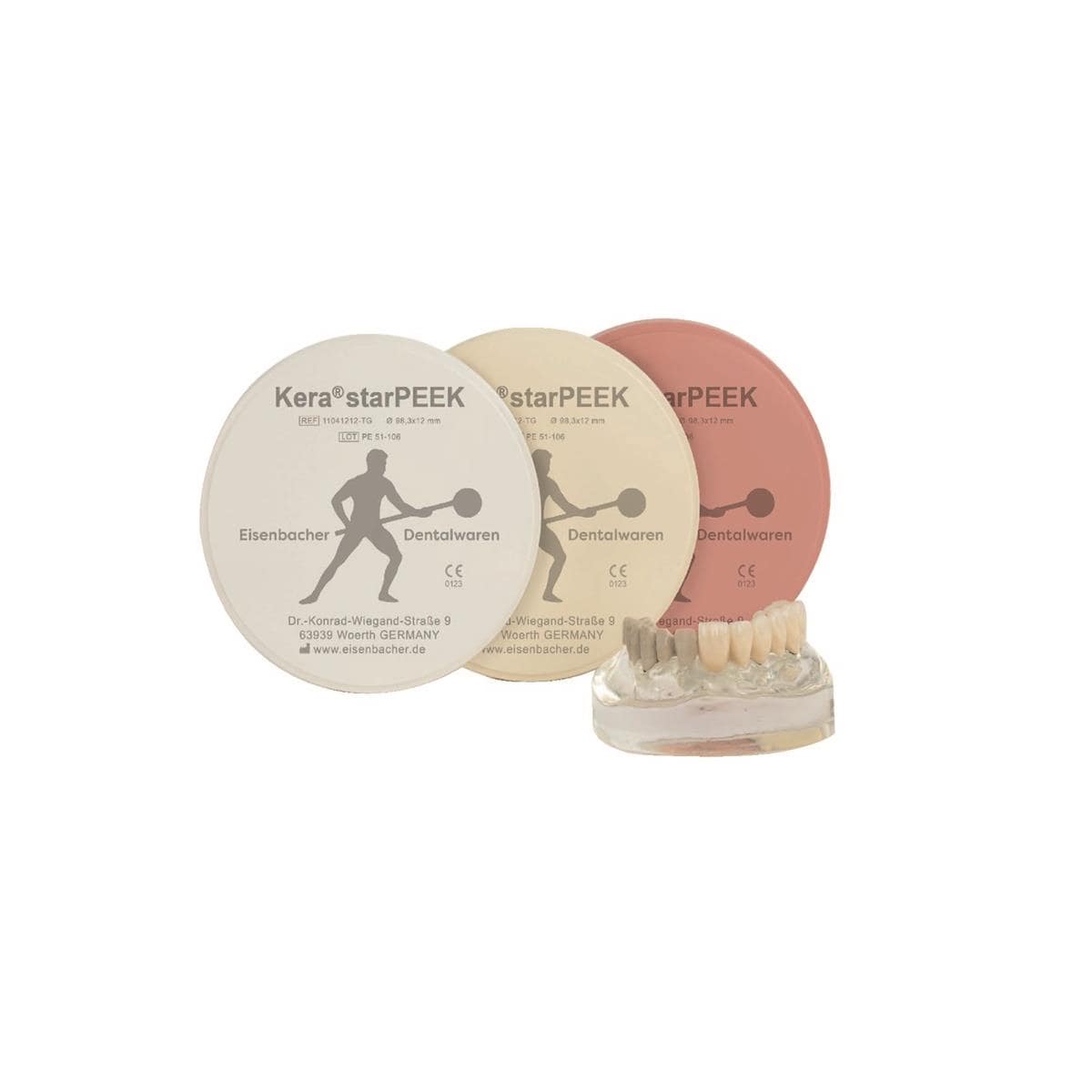 Disque de Peek Kera StarPeek Dentine 12 mm Eisenbacher