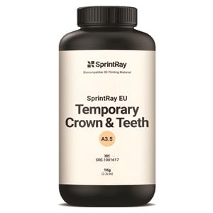 Rsine d'impression 3D Temporary Crown & teeth A3,5 1kg Sprintray