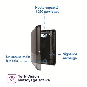 Distributeur tork peakserve mini noir H5 - Tork