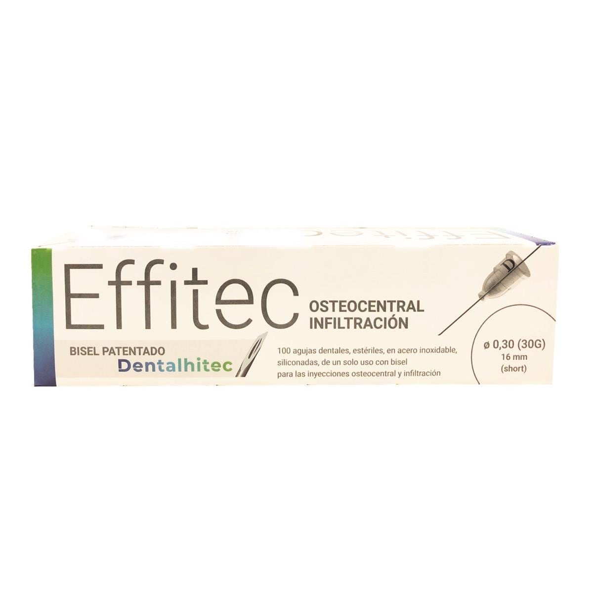Aiguilles courtes 0.30 (30G) x 16mm - Boite de 100- EFFITEC DENTALHITEC