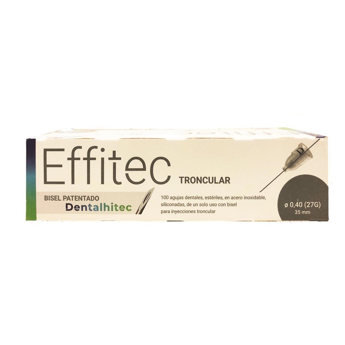 Aiguilles longues 0.40 (27G) x 35mm - Boite de 100 - EFFITEC DENTALHITEC