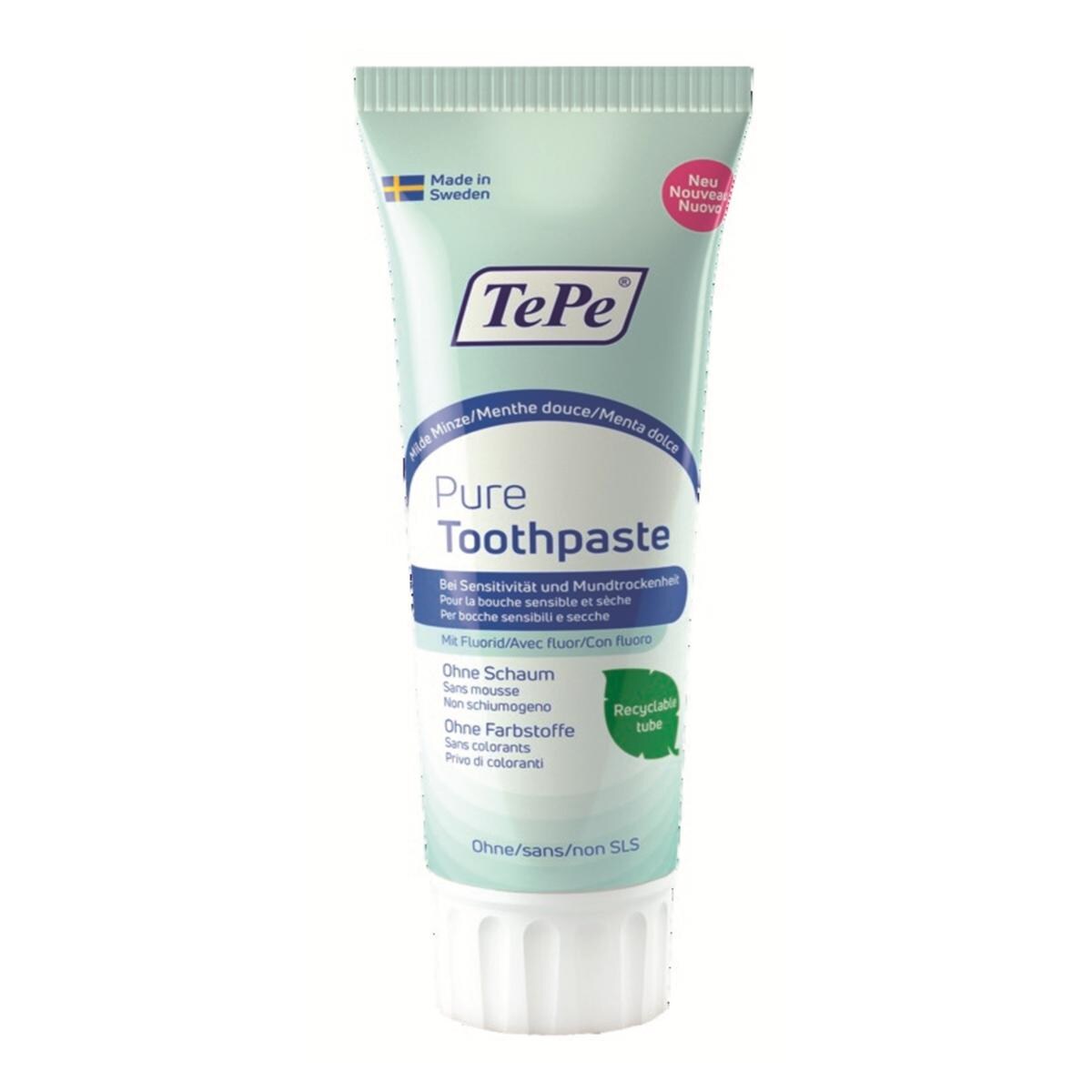 Dentifrice - Bouche sche - Menthe douce - 75mL - TEPE Pure