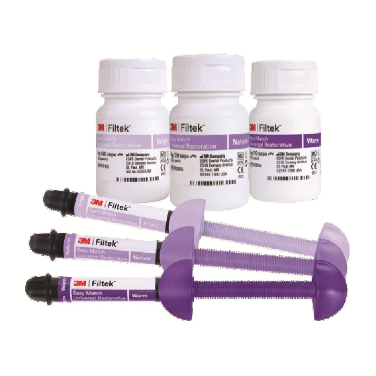 FilteK Easy Match Universal 3M - Value Pack, 6220, Naturelle, 4 g, Seringue, 5/BAG
