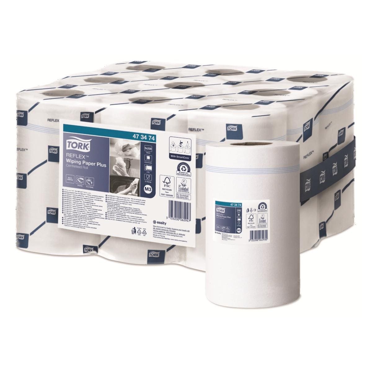 Mini bobines  dvidage central reflex M3 - lot de 9 bobines - TORK