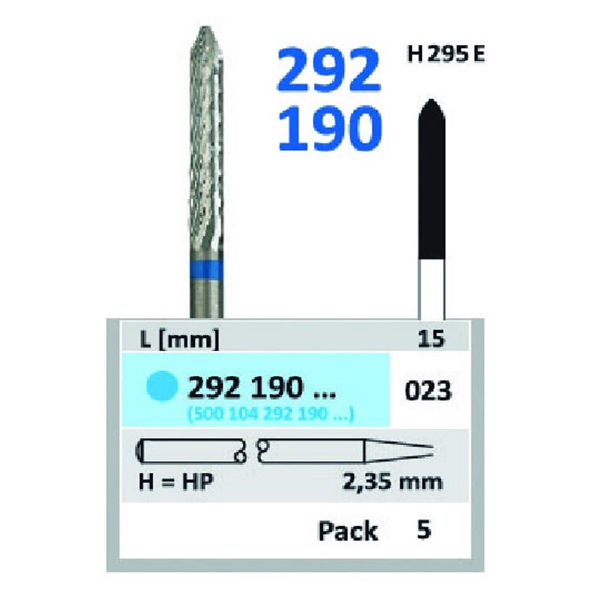 Fraise tungstne HORICO - H295 E - 292 190 - 023 mm - L'unit