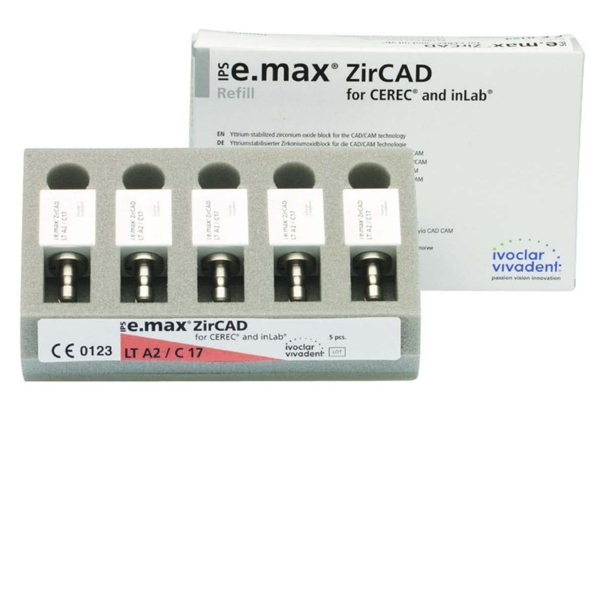 Bloc IPS e.max ZirCAD LT Cerec/Inlab C2 C17/3 IVOCLAR