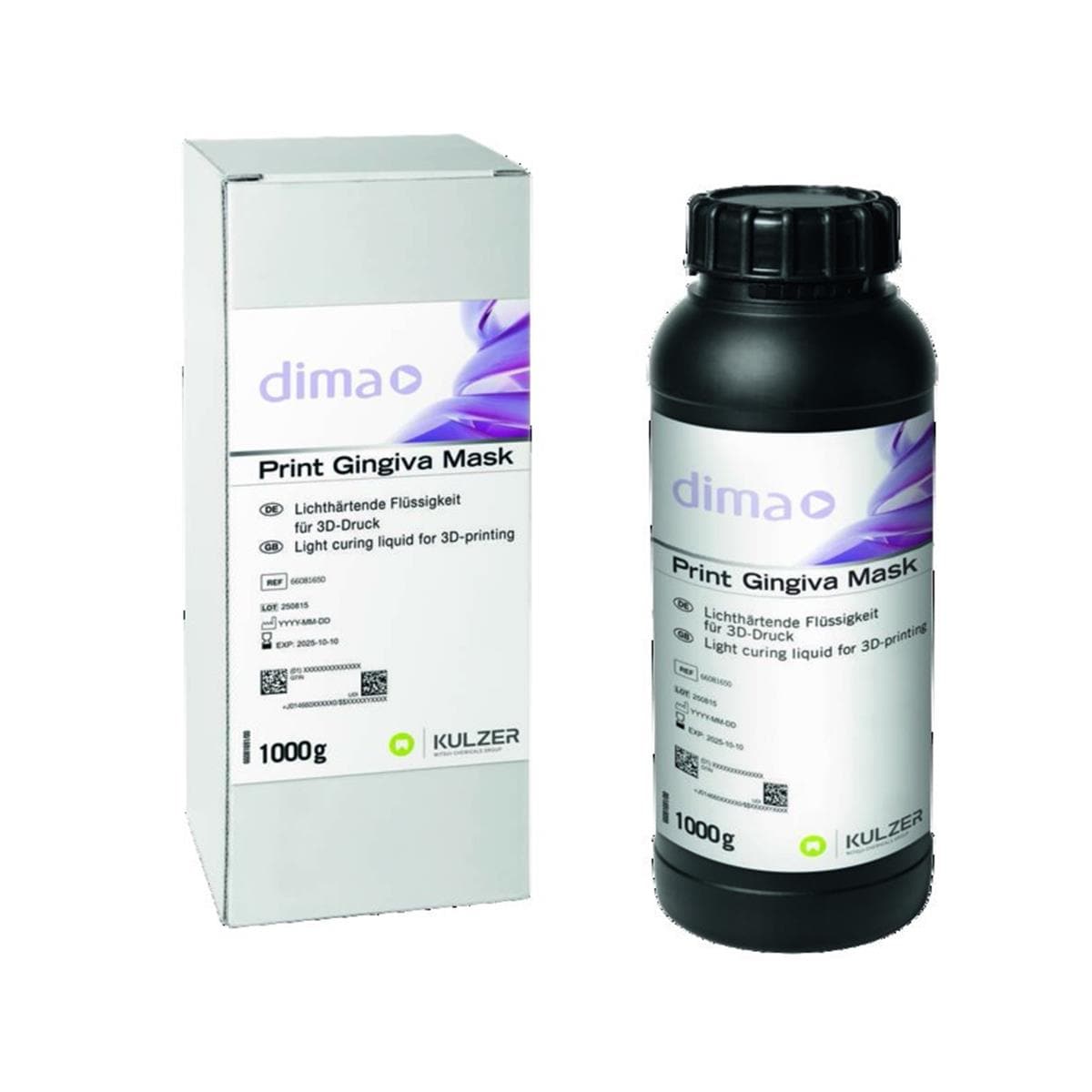 Cara Rsine 3D dima Print Gingiva Mask KULZER 1kg