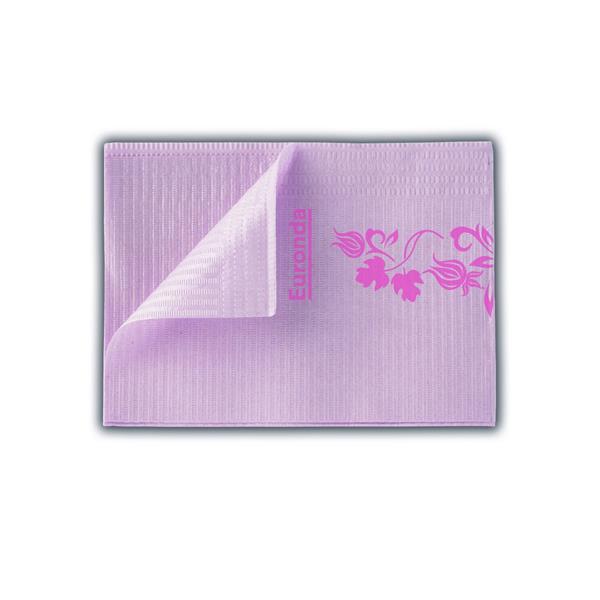 Serviette floral rose, Euronda