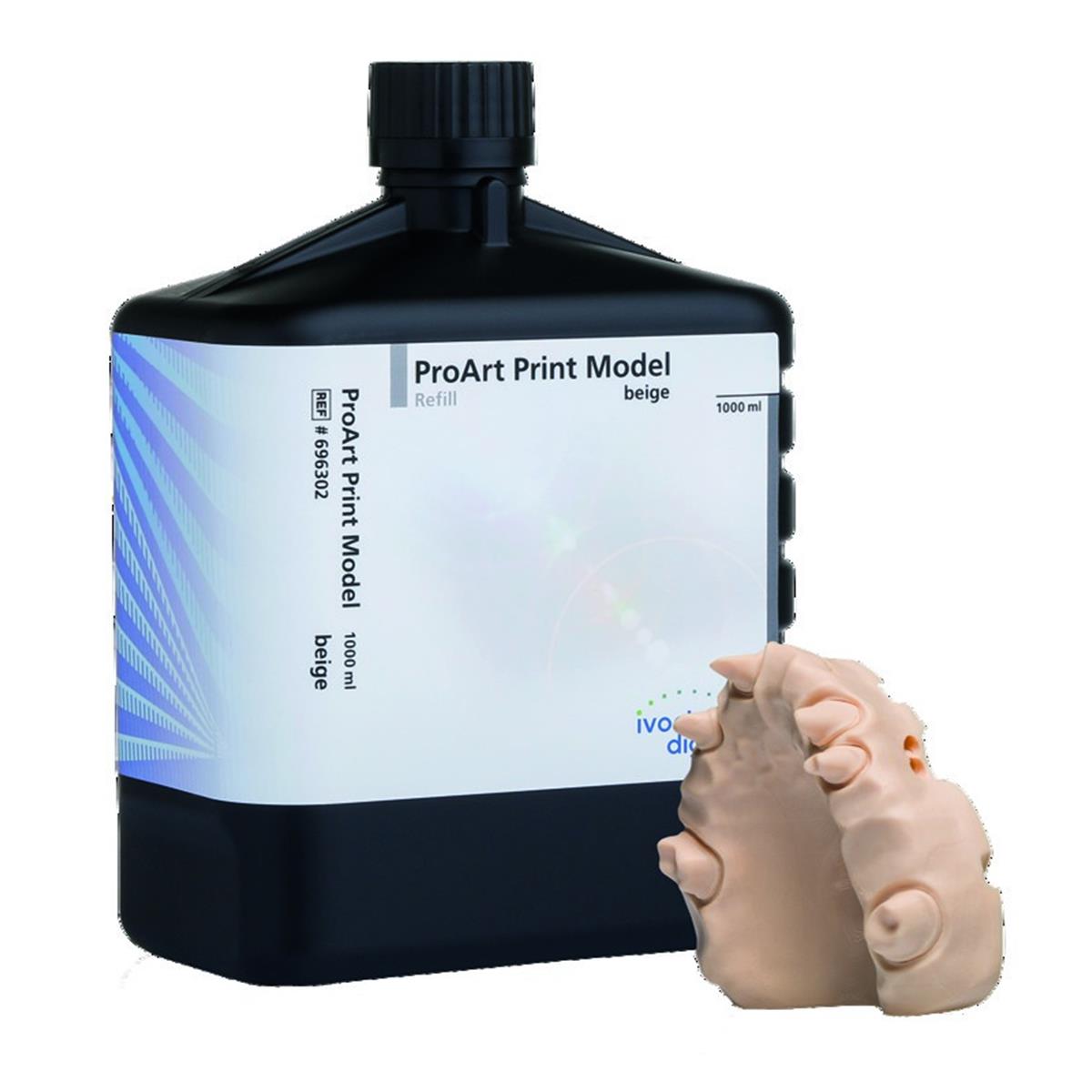 Rsine d'impression 3D ProArt Print Model Beige PrograPrint 1L IVOCLAR