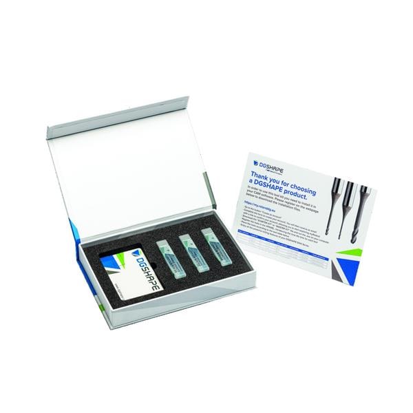 Starterkit Roland DGSHAPE de 3 fraises hmisphriques diamantes Premium pour Zircone