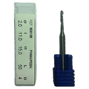 Fraise hmisphrique 1 lame 2 mm recharge Masterkit Roland DGSHAPE