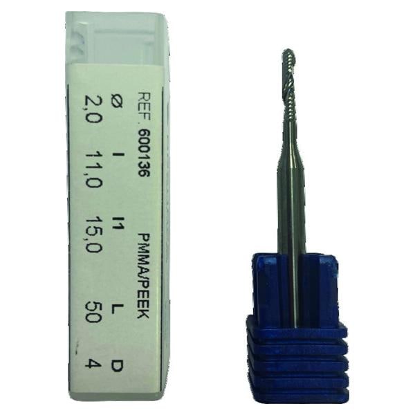 Fraise hmisphrique 1 lame 2 mm recharge Masterkit Roland DGSHAPE