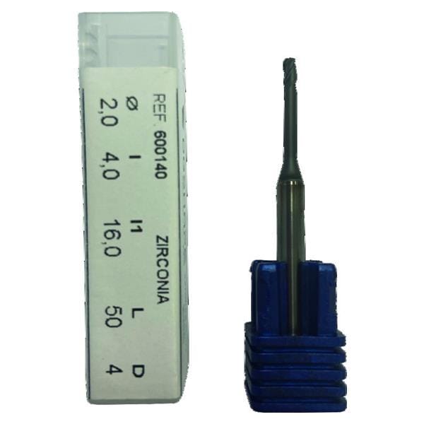 Fraise hmisphrique diamante 3 lames 2 mm recharge Masterkit Roland DGSHAPE